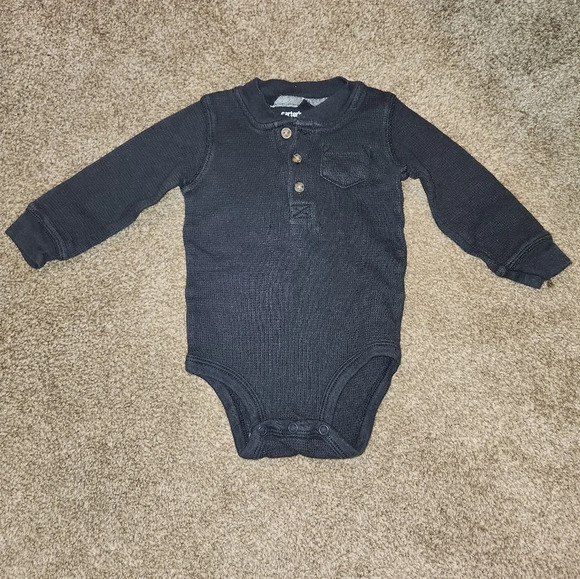 Boy's 9 Months Set of Long Sleeve Bodysuits - Picture 5 of 9